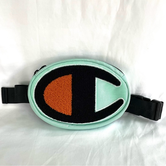 NWOT Champion Core Prime Big C Logo Waist Pack Sherpa Aqua Fanny  Chest Bag - Picture 5 of 5